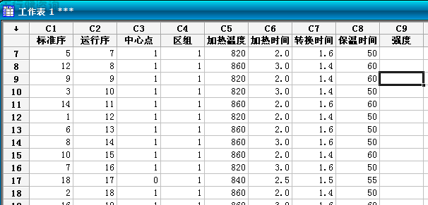 Minitab实验全因子试验设计之实验步骤1计划的创建